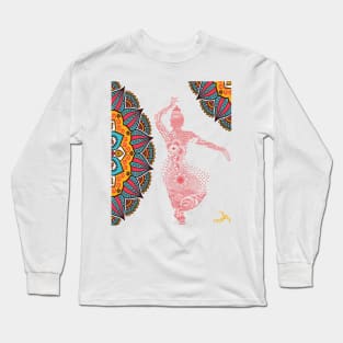 Batiamo - Dancing girl - illustration design Long Sleeve T-Shirt